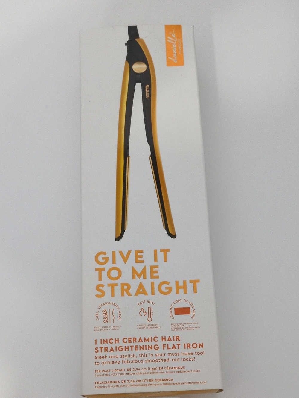 ​Danielle Creations "Give It To Me Straight" 1-Inch Ceramic Hair Flat Iron